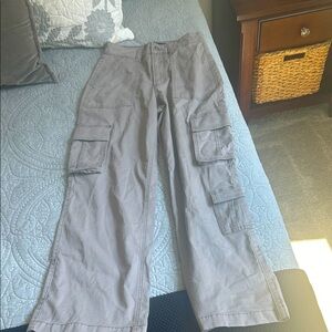 Hollister ultra high rise baggy cargo pants